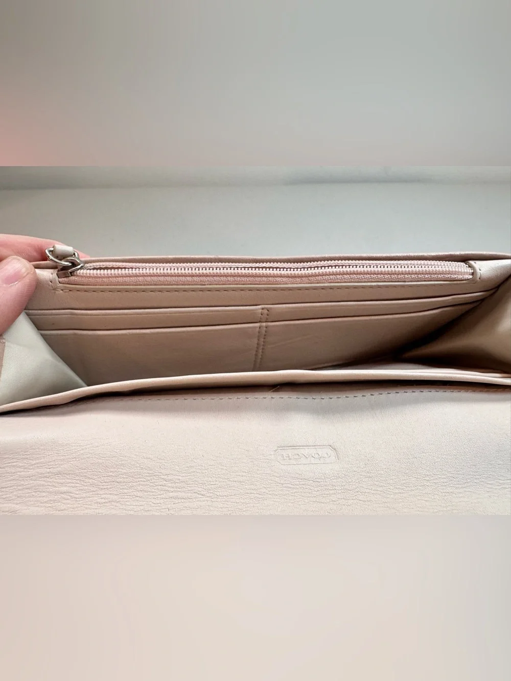 Coach Blush Pink Leather Wallet